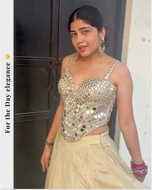 Mirrorwork Corset Blouse