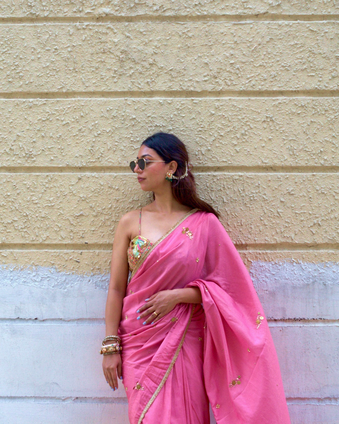 Rose Élan Saree