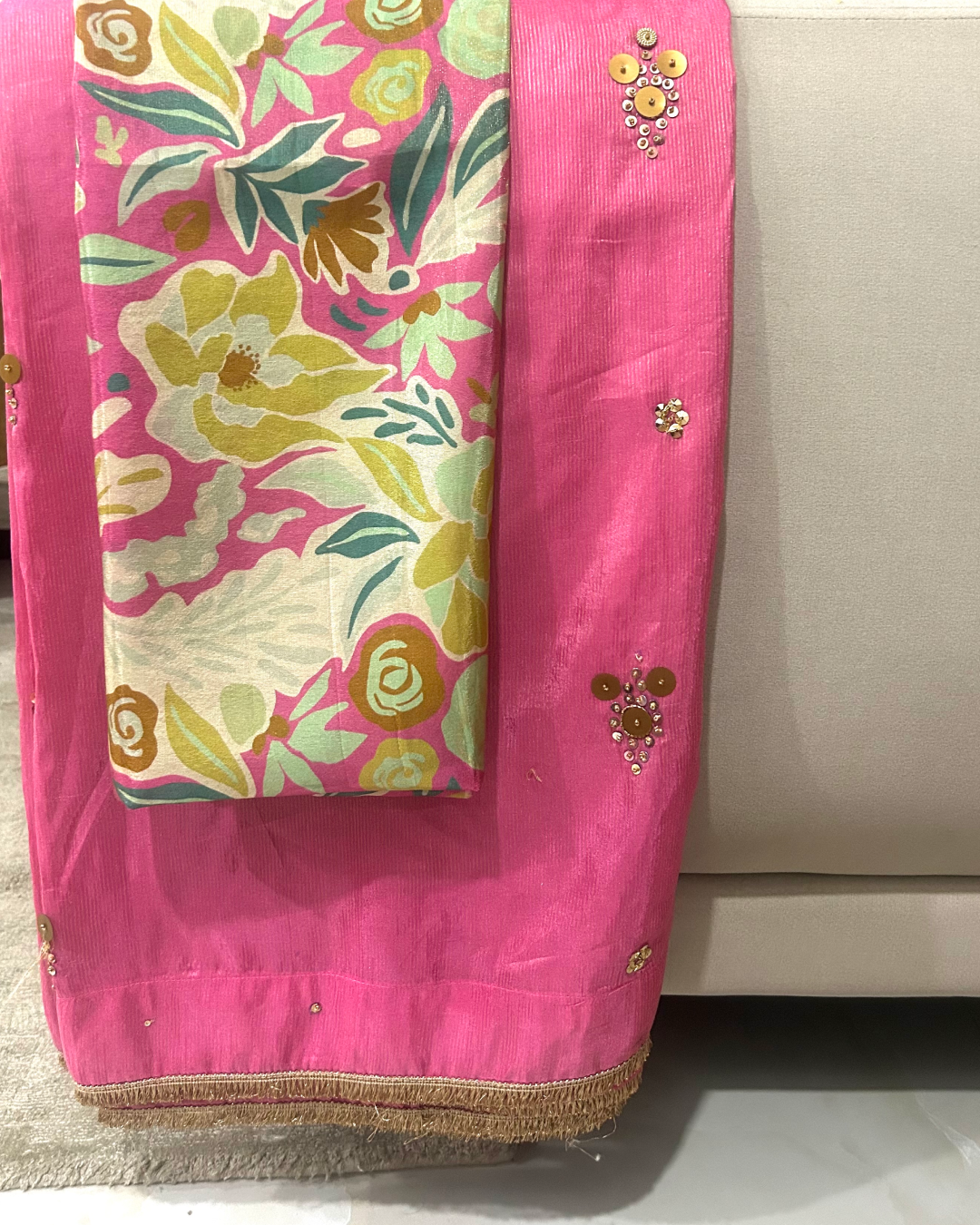 Rose Élan Saree