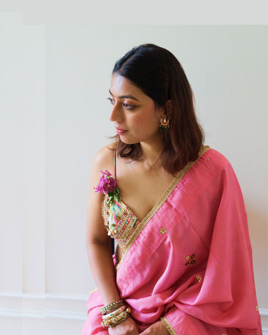 Rose Élan Saree