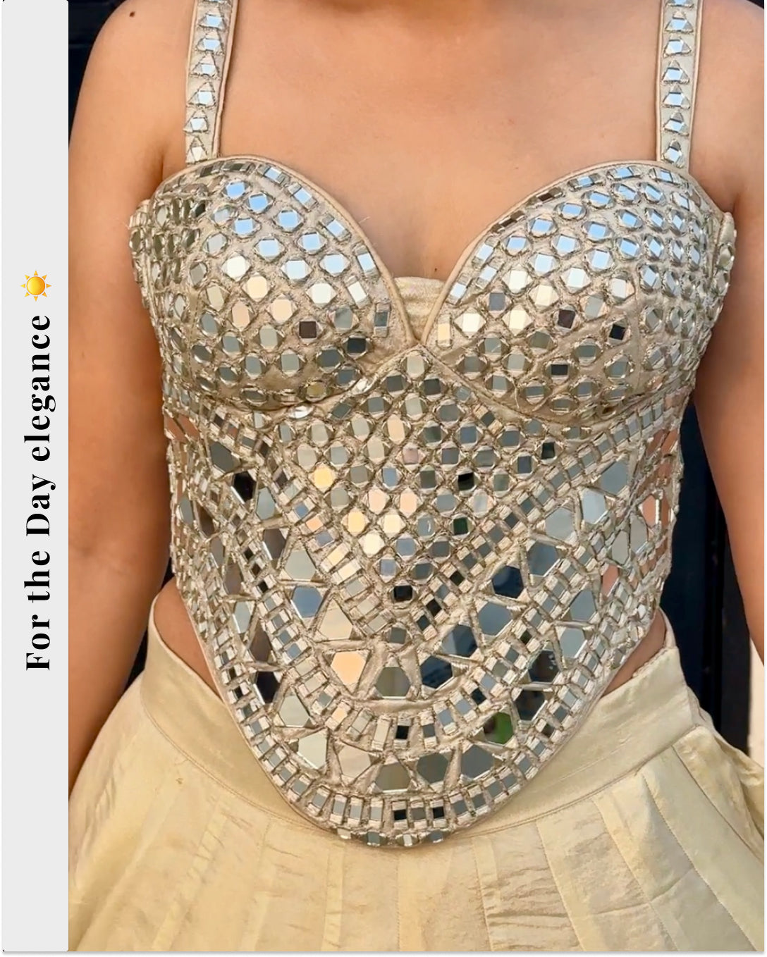 Mirrorwork Corset Blouse