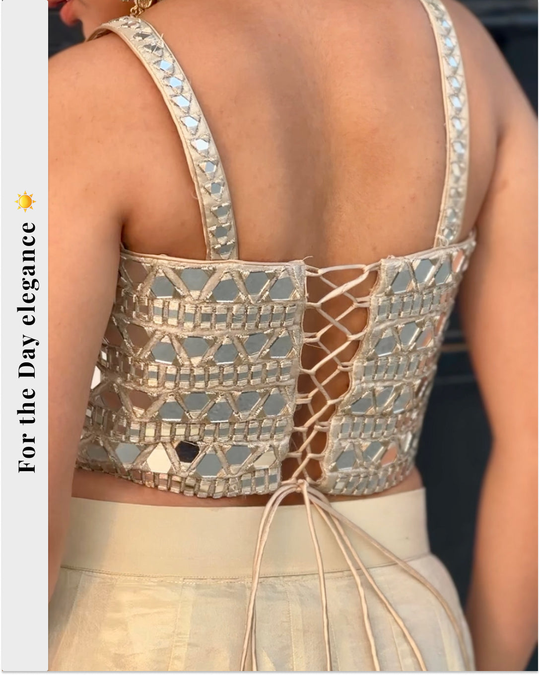 Mirrorwork Corset Blouse