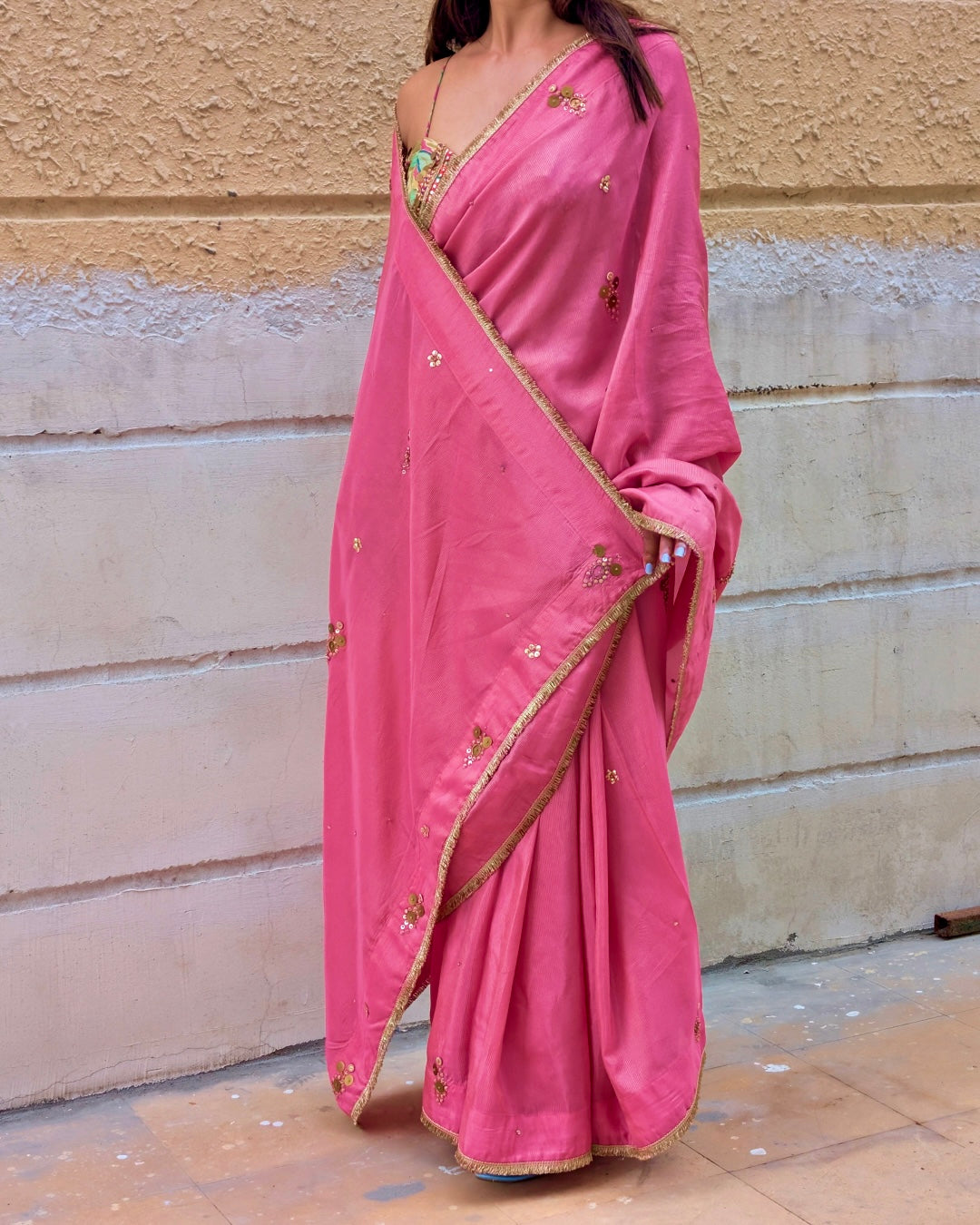 Rose Élan Saree